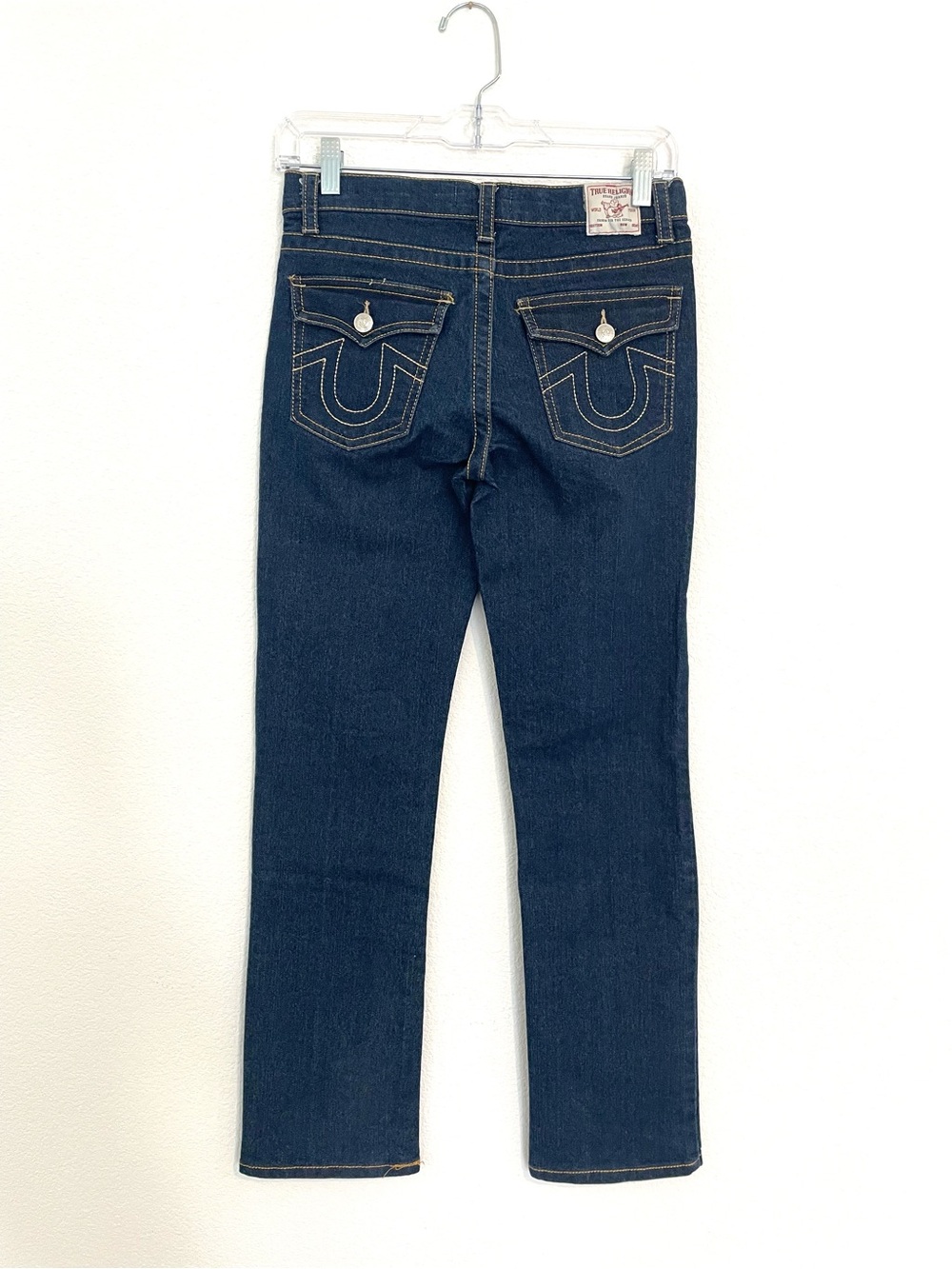 True Religion Ricky Relaxed Straight Women's Dark Blue Jeans